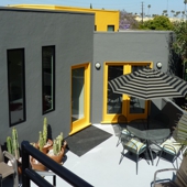 Venice Beach Contemporary Castle Designed by Architect Kenneth M. Williams - Patio Off Master Bedroom